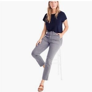 J.Crew women’s size 30 T gray stretch cargo skinny leg pants, front/back pockets